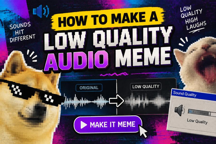 How to Make a Low Quality Audio Meme